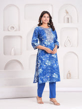 Maluka Women Cotton Printed Kurta Pant Set