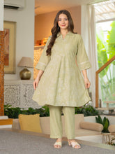 Maluka Women Cotton Emb. Kurta Pant Set