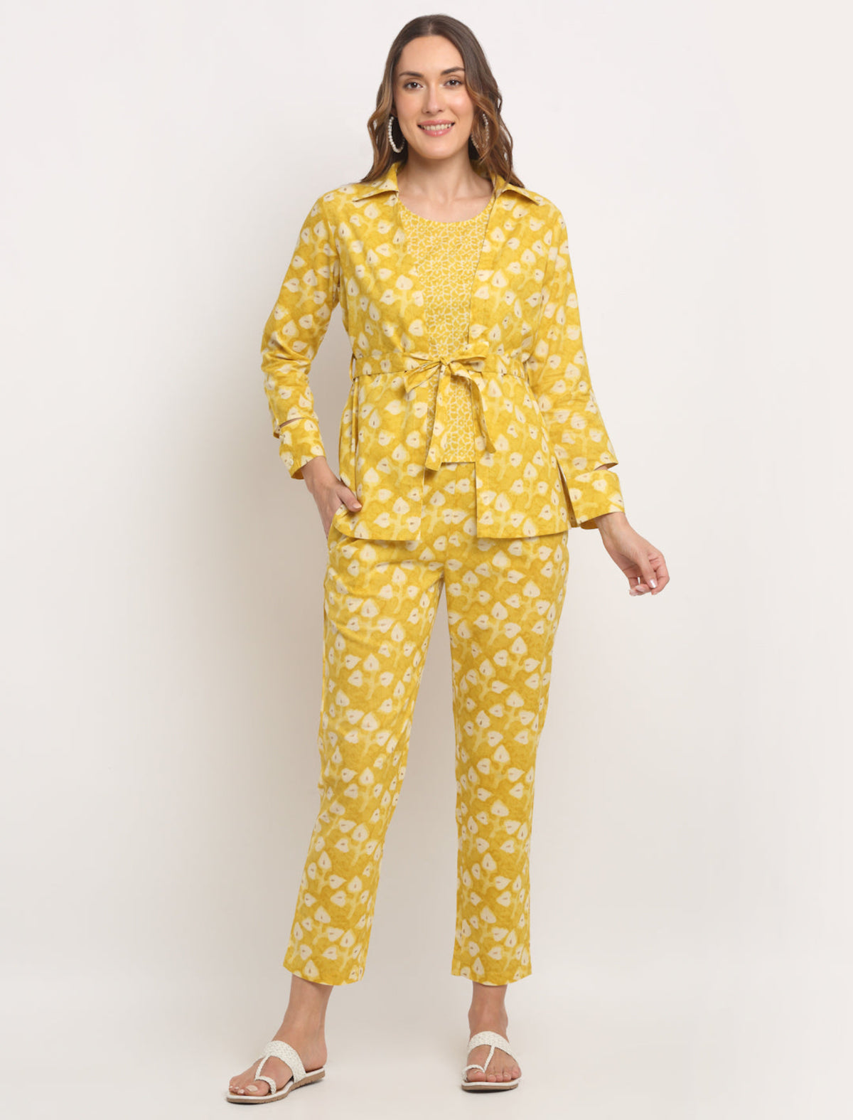 Maluka Women Cotton Floral Printed Co-Ord Set