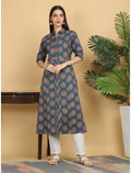 Maluka Women Cotton Kantha Printed Kurta