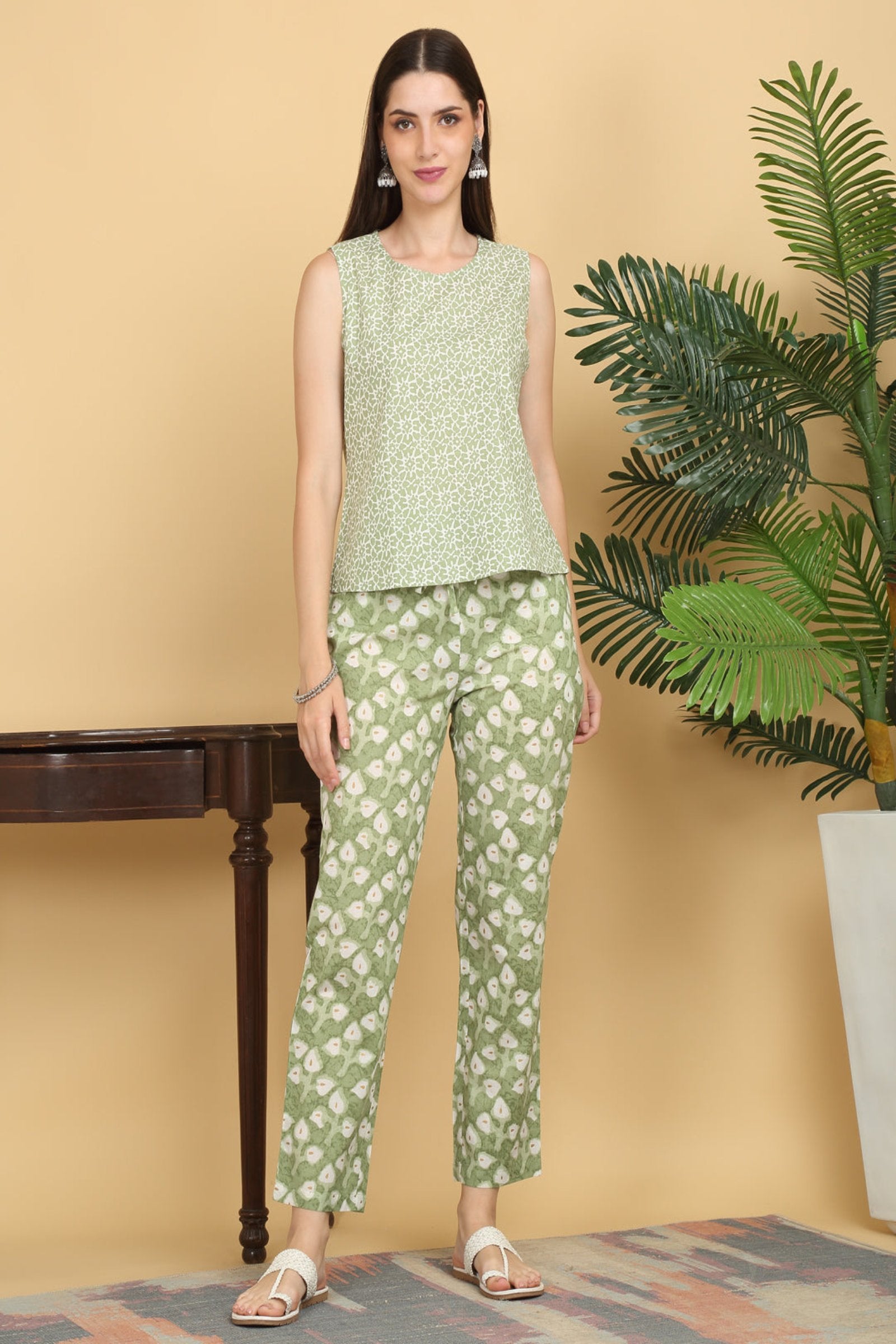 Maluka Women Cotton Floral Printed Co-Ord Set
