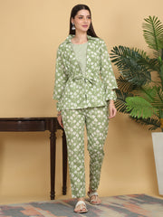 Maluka Women Cotton Floral Printed Co-Ord Set