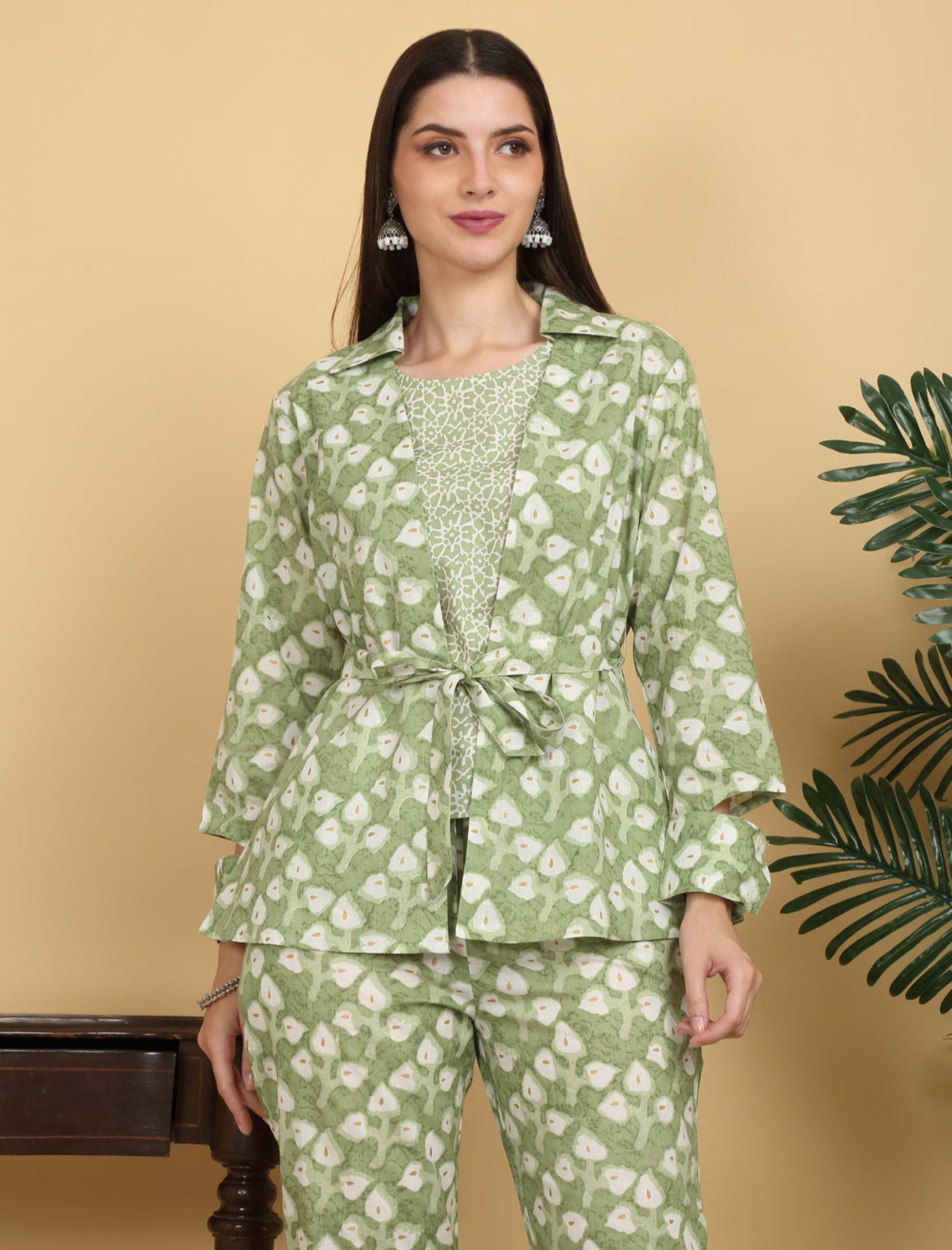 Maluka Women Cotton Floral Printed Co-Ord Set