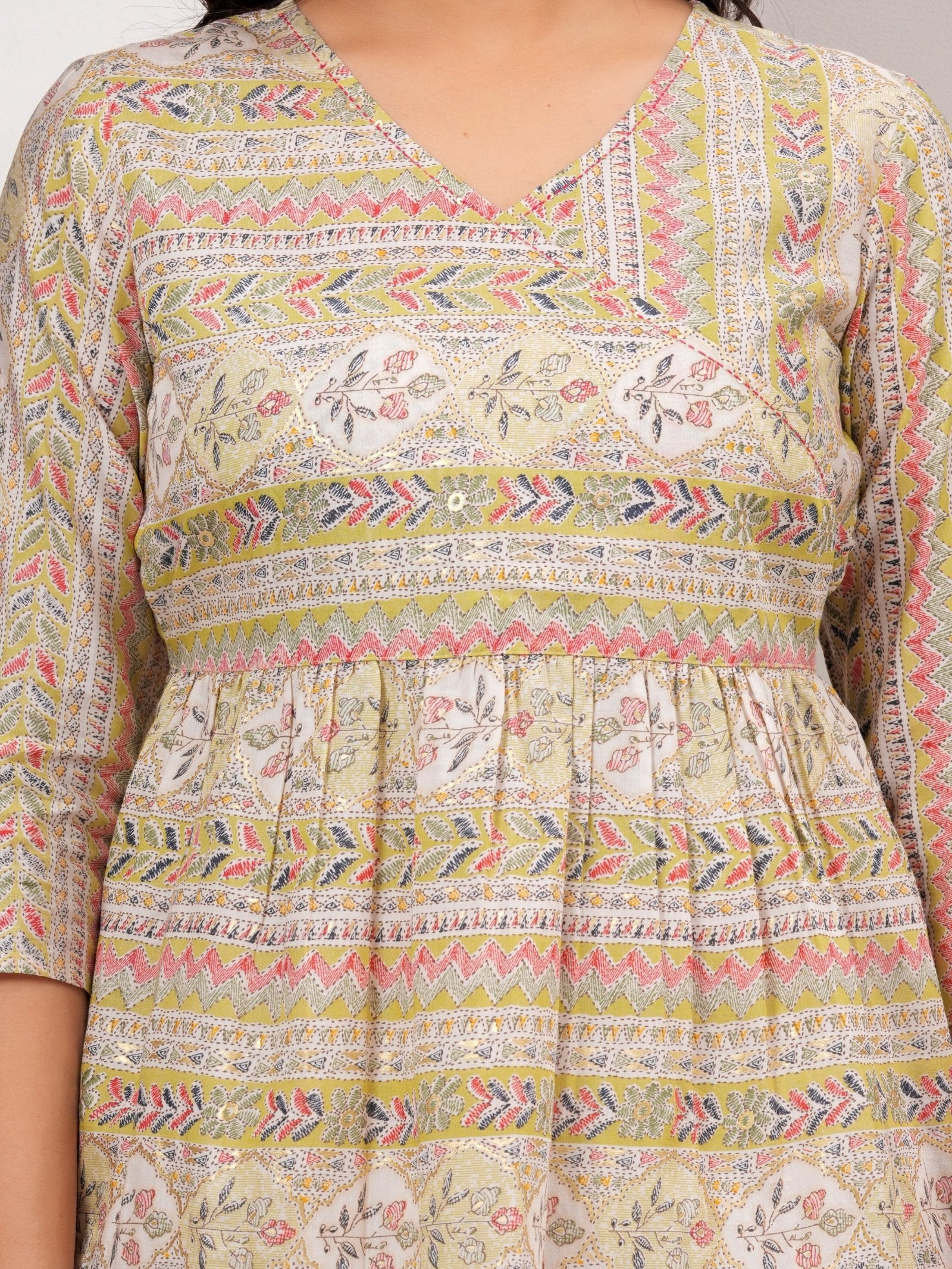 Maluka Women Cotton Foil Printed Tunic