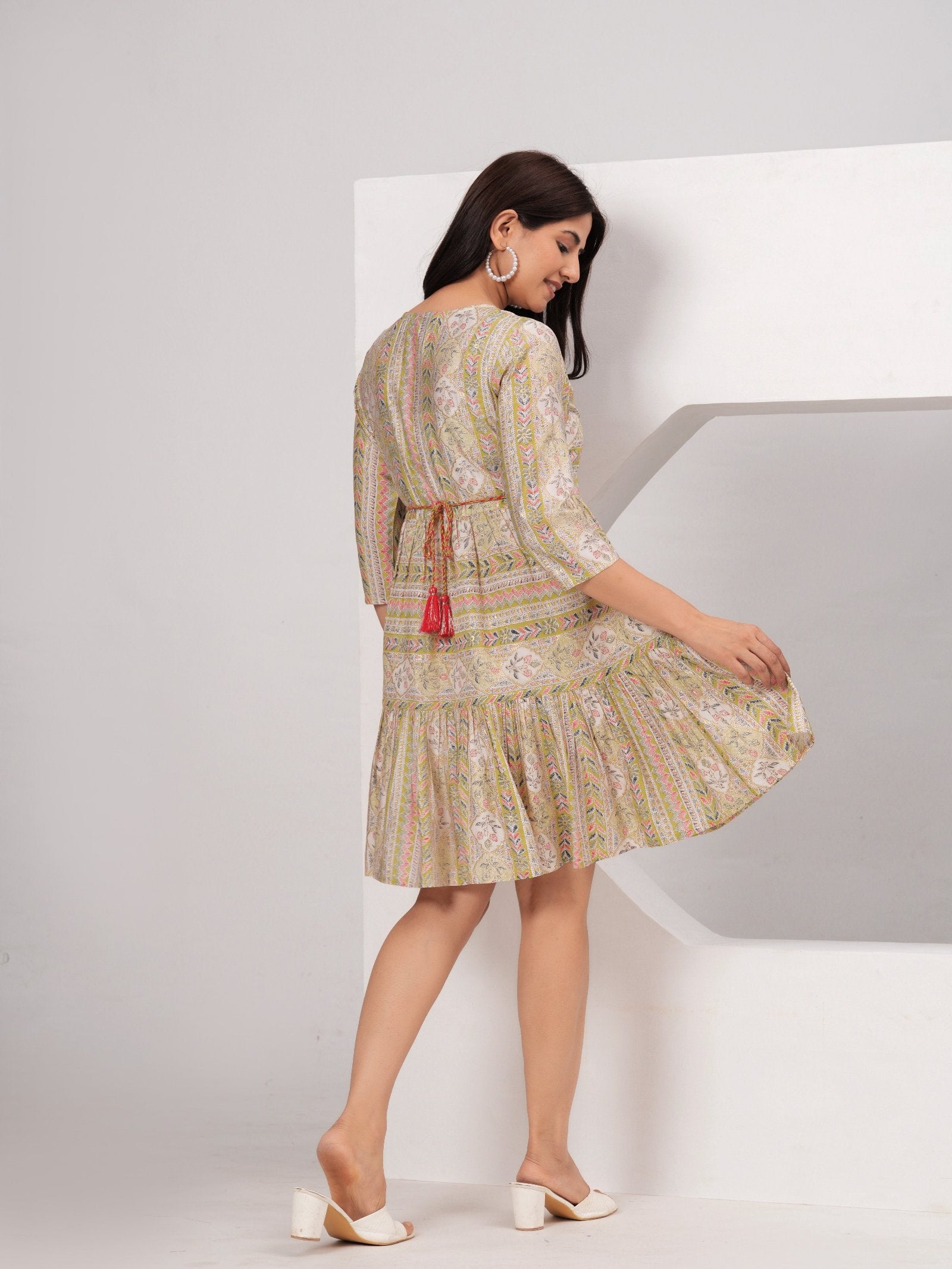 Maluka Women Cotton Foil Printed Tunic