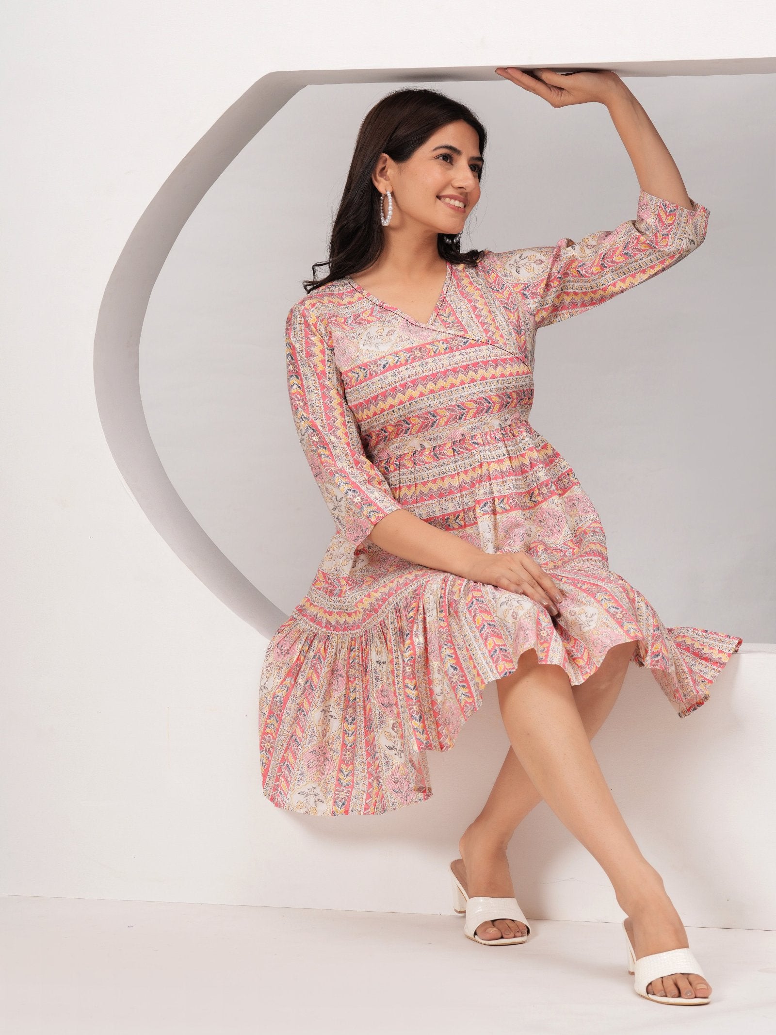 Maluka Women Cotton Foil Printed Tunic