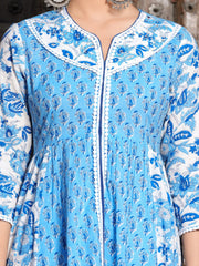 Women Cotton Floral Print Kurta Set