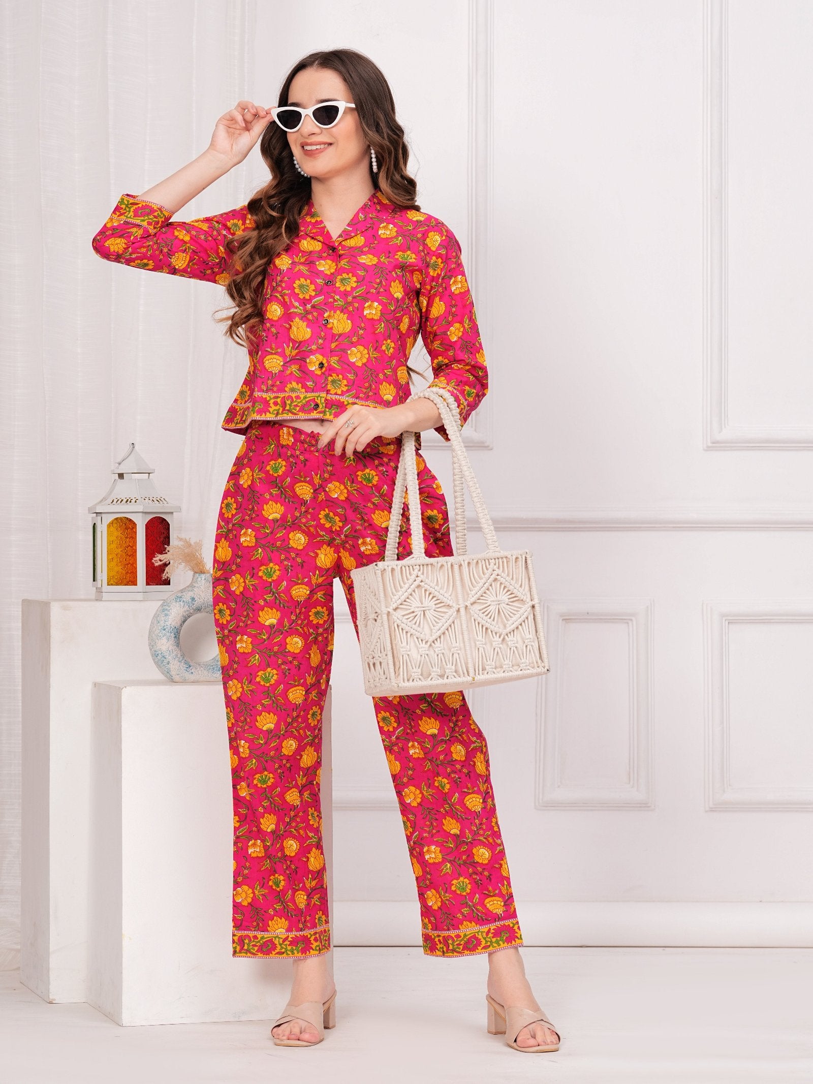 Maluka Women Cotton Floral Printed Co-Ord Set