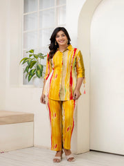 Maluka Women Marble Printed Co-ord Set