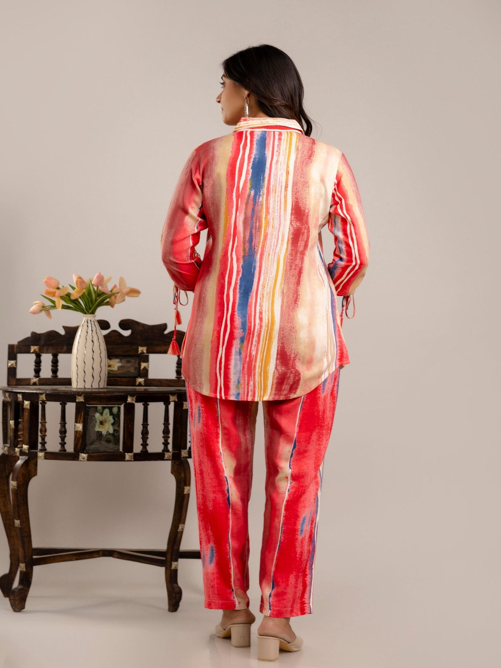 Maluka Women Marble Printed Co-ord Set