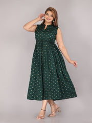 Maluka Women Rayon Printed Anarkali Kurta Gown