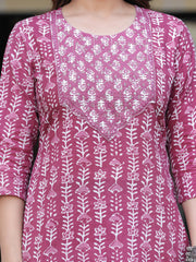 Maluka Women Cotton Emb. Printed Kurta Pant With Dupatta Set