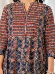 Maluka Women Cotton Printed Kurta Pant With Dupatta Set