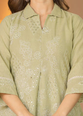 Maluka Women Cotton Emb. Kurta Pant Set