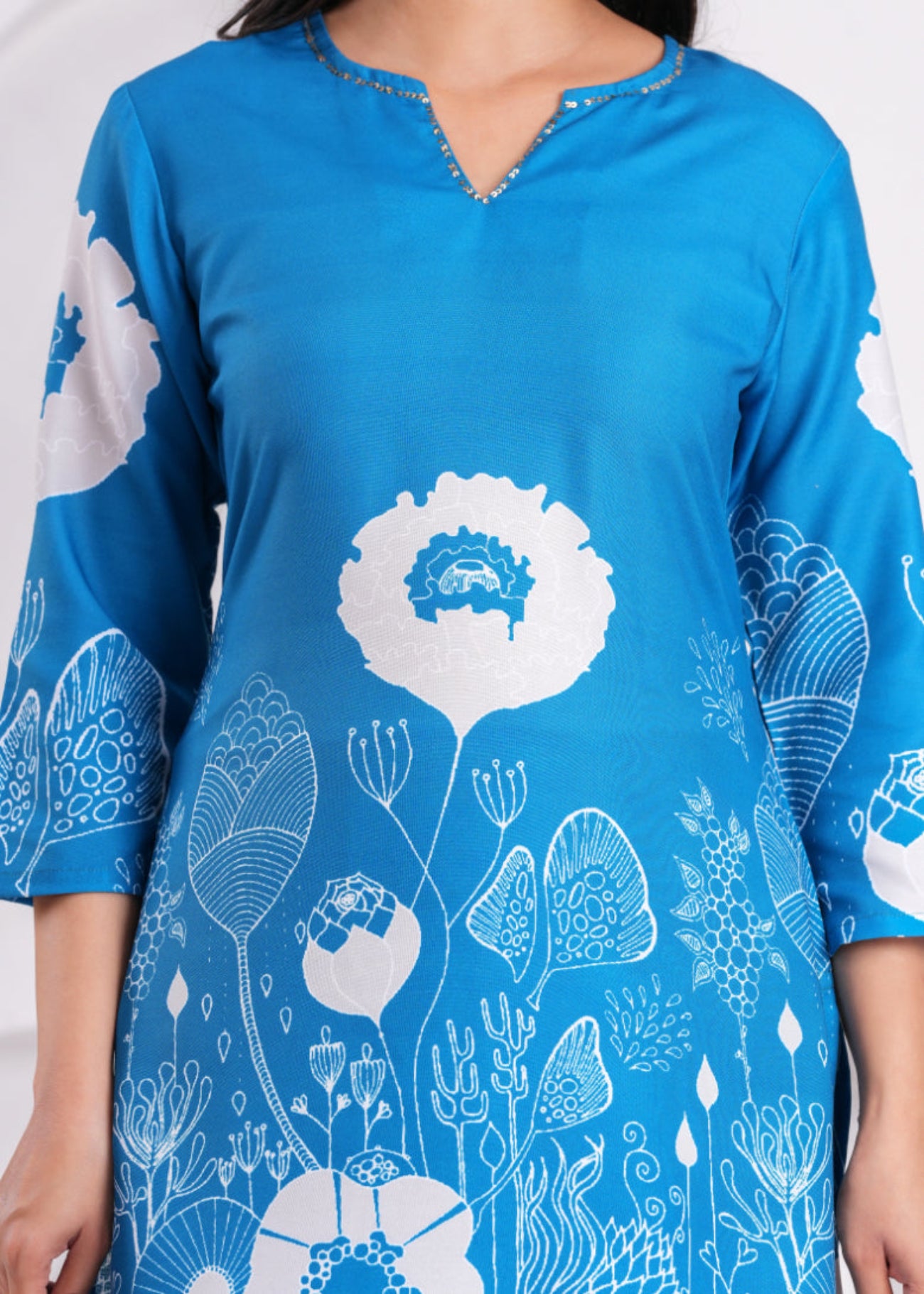 Maluka Women Cotton Printed Top Pant Co-ord Set
