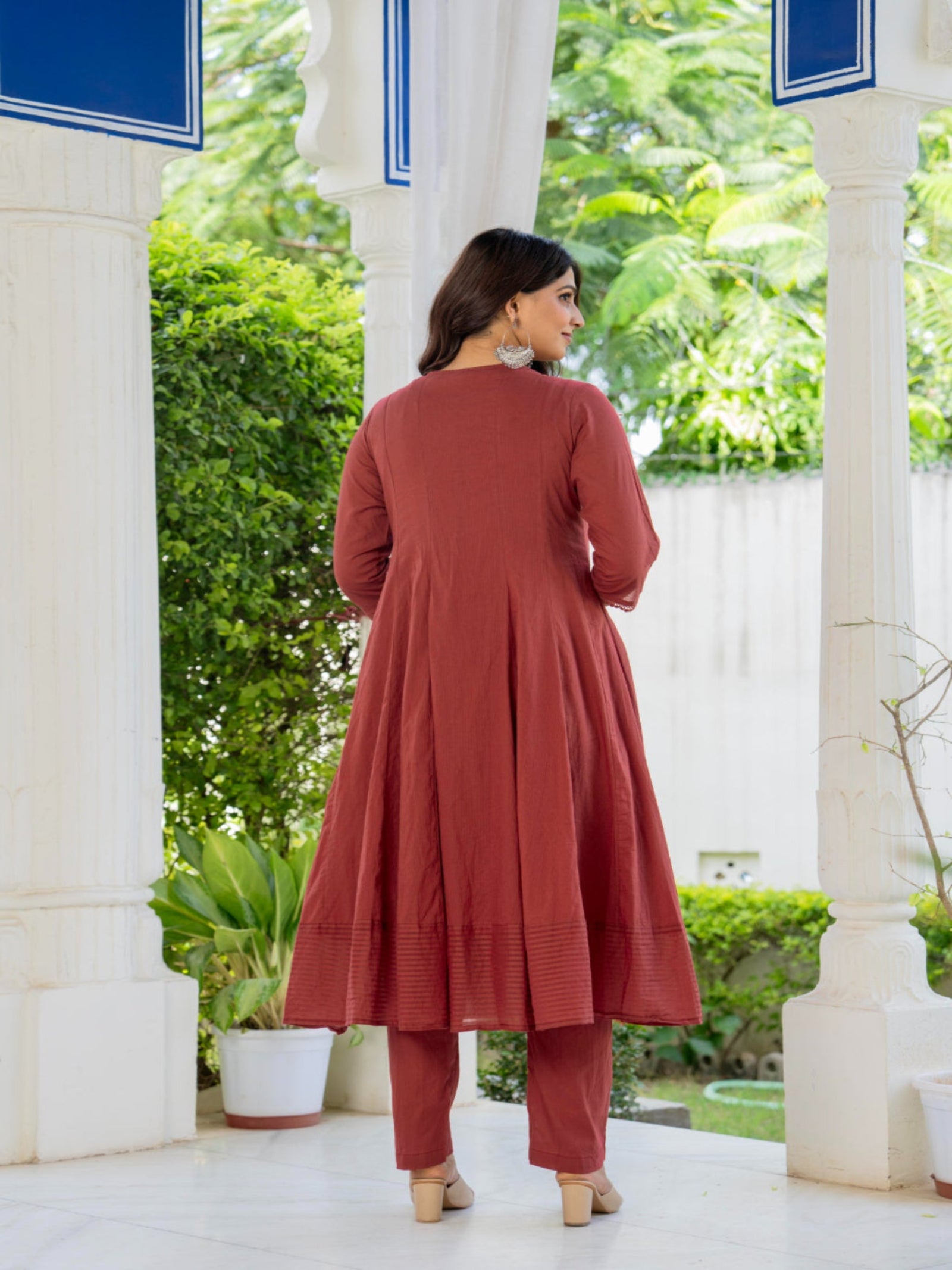 Maluka Women Cotton Kurta Pant Duptta Set