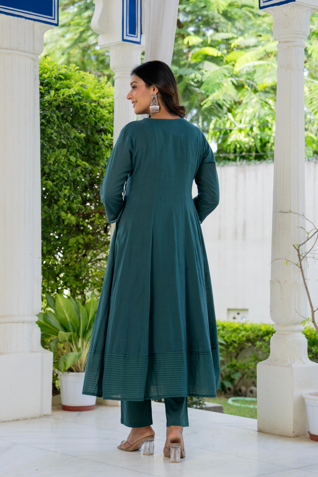 Maluka Women Cotton Kurta Pant Duptta Set