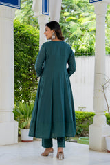 Maluka Women Cotton Kurta Pant Duptta Set