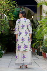 Maluka Women Cotton Floral Printed Kurta Pant Set